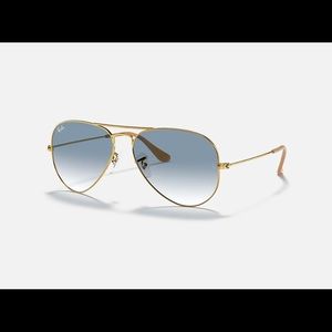 COPY - Ray-Ban Aviator Gradient Gold/Light Blue